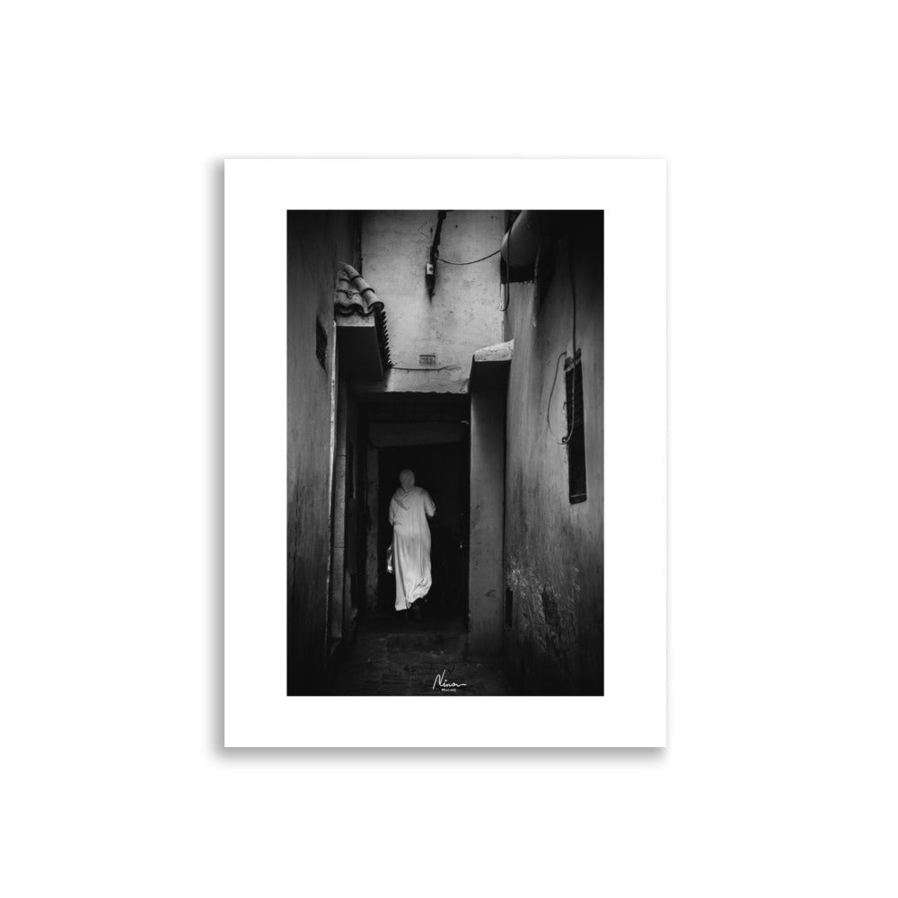 Poster de photo de rue noir et blanc