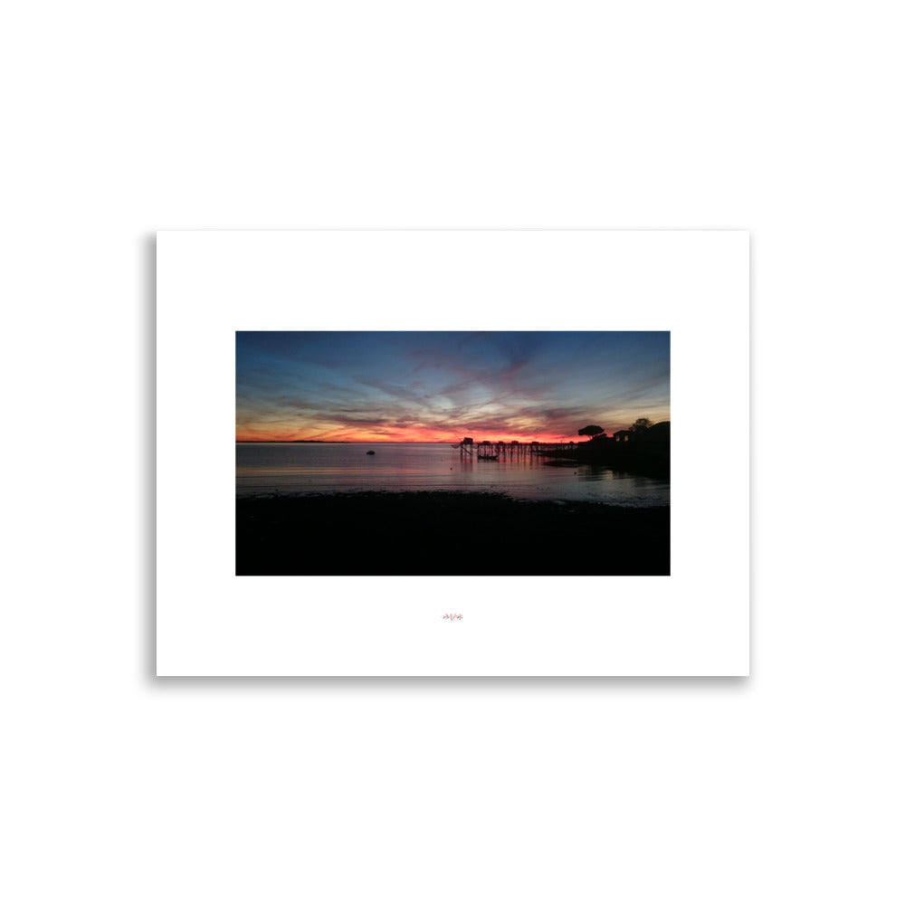 Affiche photo d'un magnifique coucher de soleil en 30x40