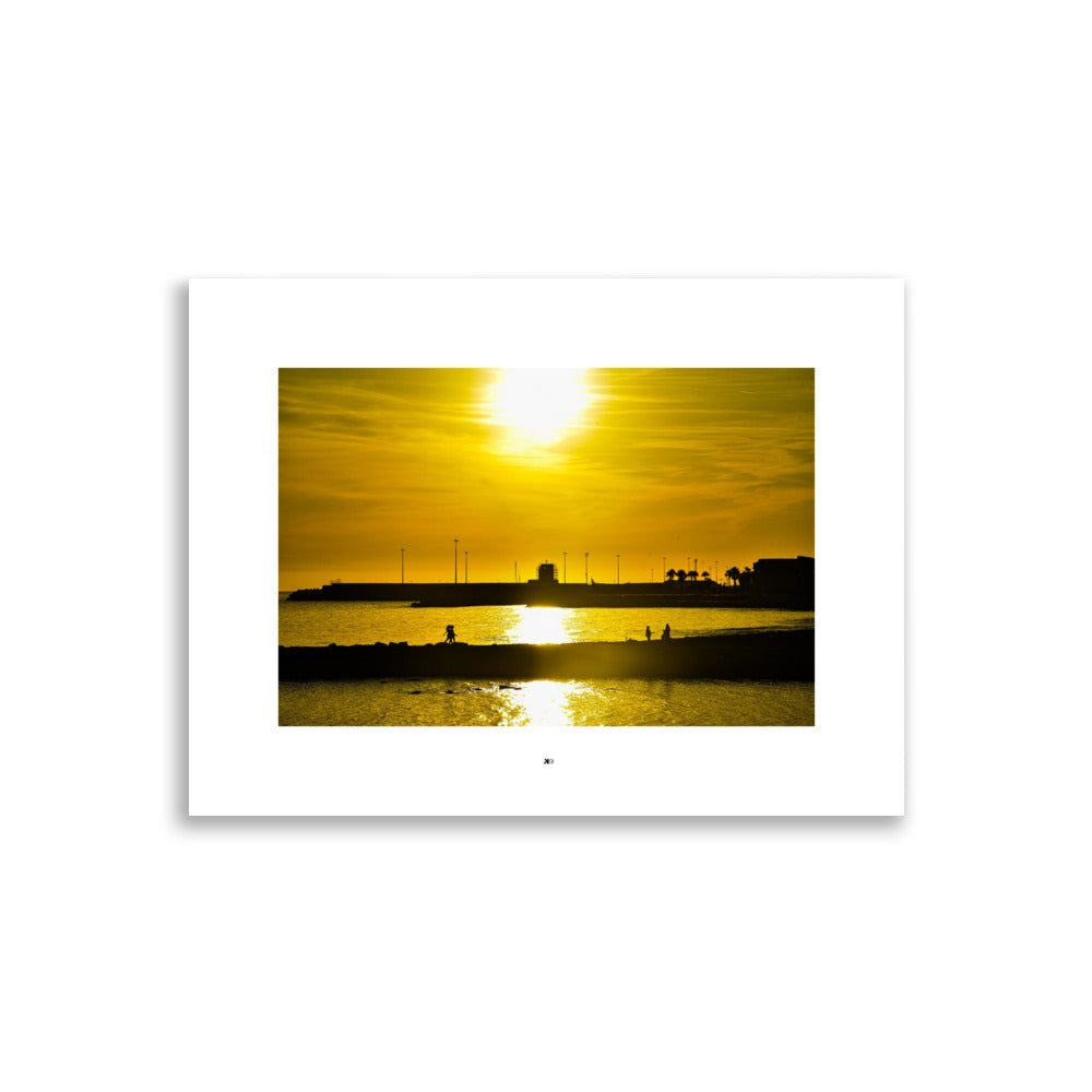 Poster photo - Coucher de soleil - Nicolas Ghandour - Port de France - Affiche 30x40