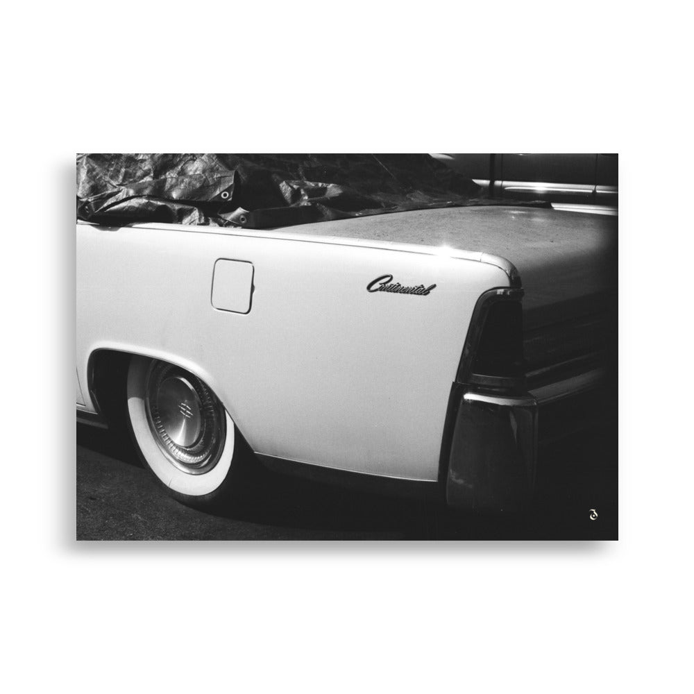 Poster photo - Voiture Lincoln vintage a Los Angeles - Par Julien Carrere - Affiche 50x70