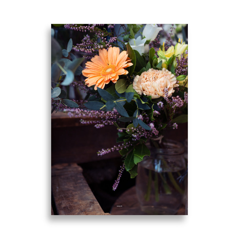 Poster photo - Bouquet de fleurs - Katia Vd - Affiche 50x70