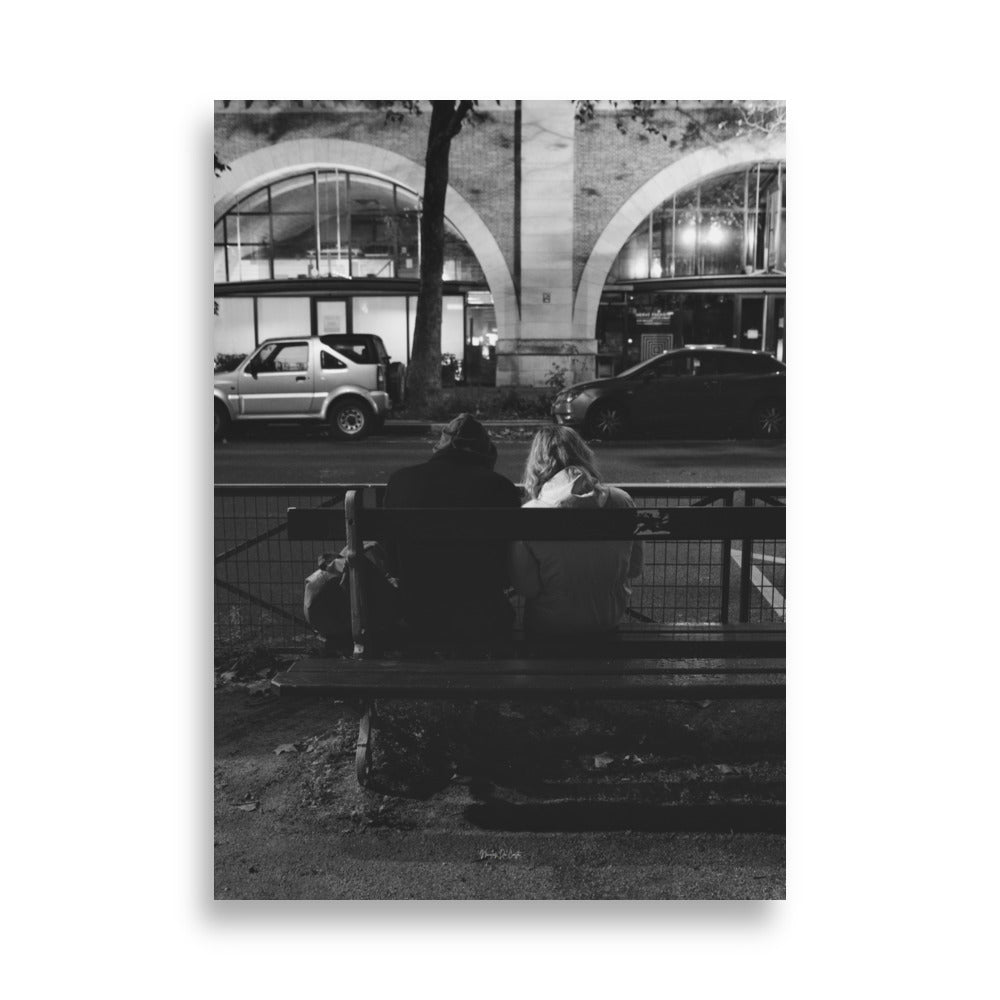 Poster photo - Photographie de rue - Paris - Noir et blanc - Affiche murale 50x70 - Nicolas Da Costa