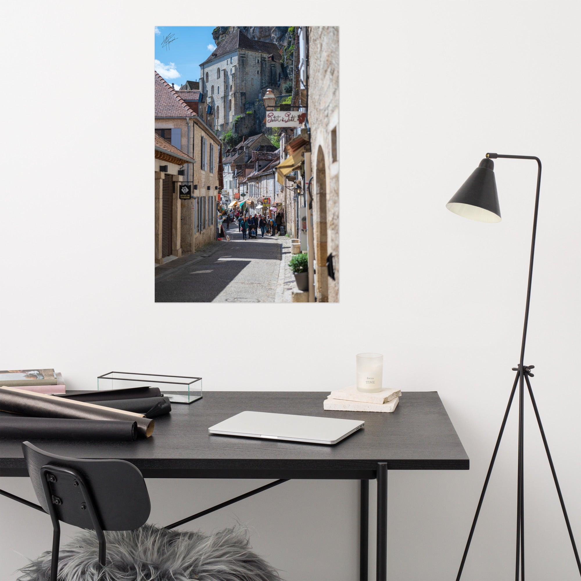 Photographie de la Rue Roland le Preux à Rocamadour, rue historique et commerçante.