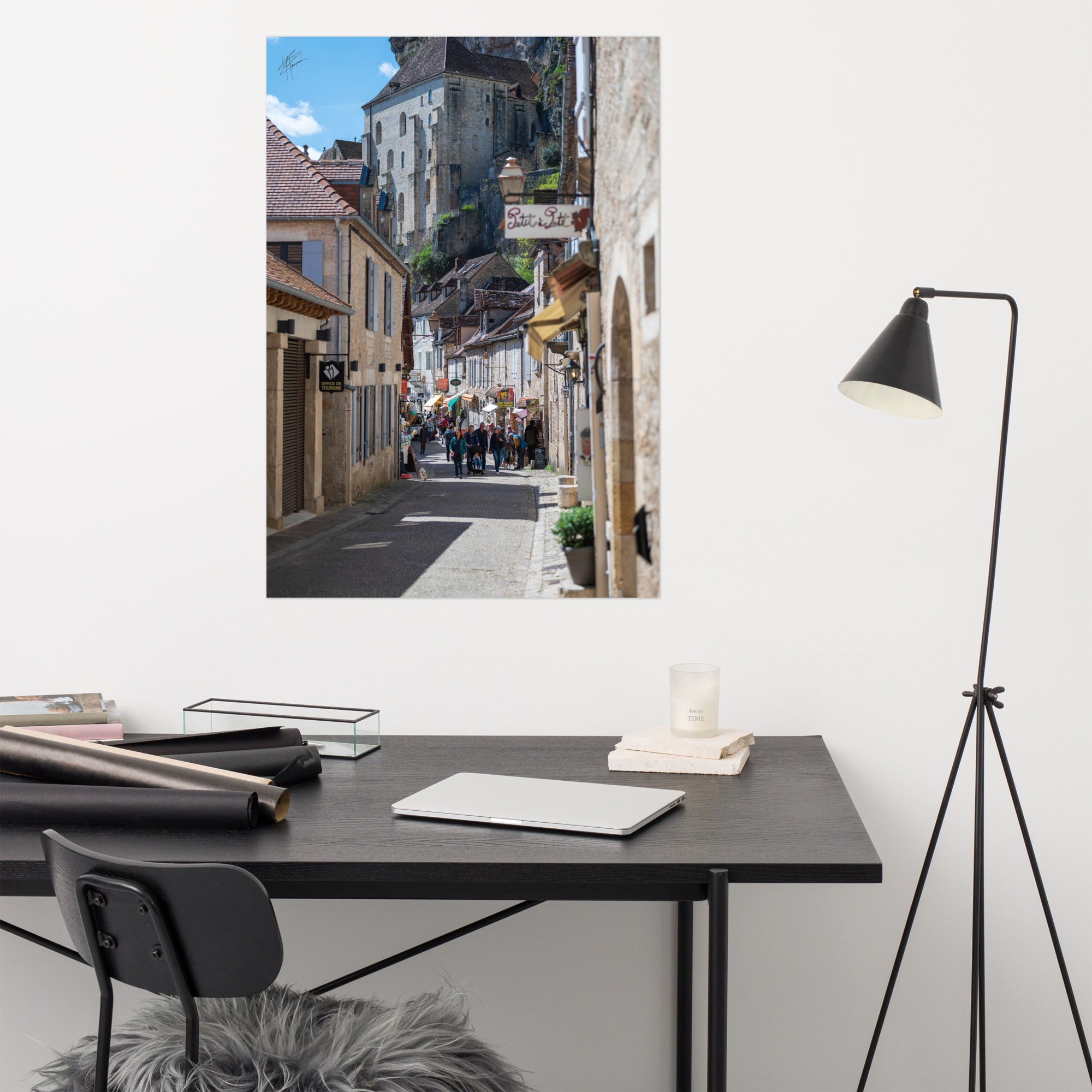 Photographie de la Rue Roland le Preux à Rocamadour, rue historique et commerçante.