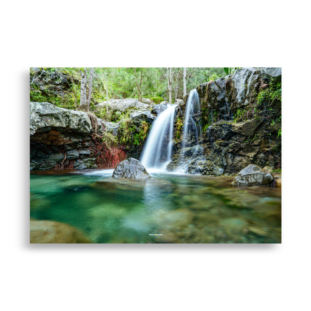 Poster photo - Bassin du bras rouge - Ile de la reunion - Adrien Louraco - Affiche murale 70x100