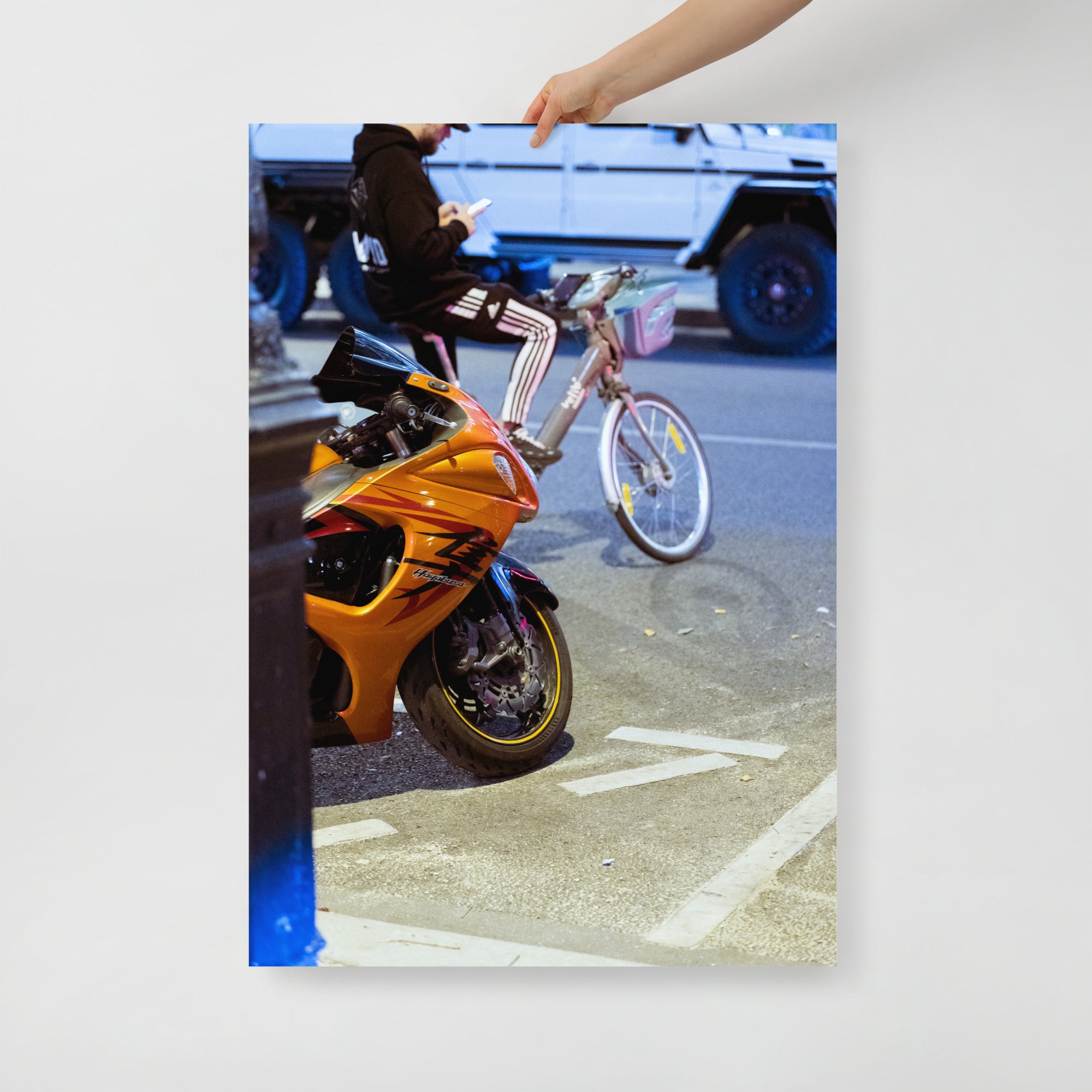 Poster - Hayabusa Suzuki – Photographie de moto – Décoration murale pas cher à partir de 24,99€ , décoration murale, poster XXL, Photos d’arts, photographie murale, Posters muraux unique au monde. La boutique de posters créée par un Photographe français