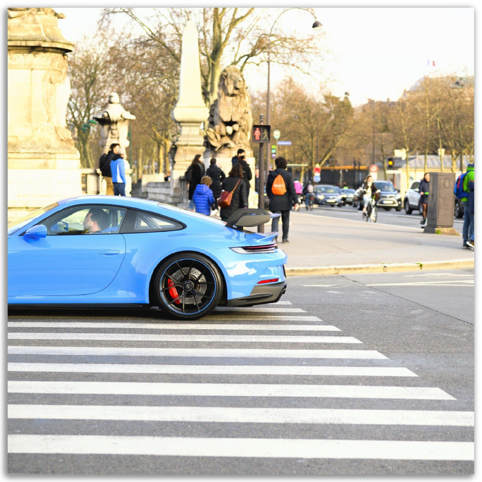 Poster mural métallique - Porsche GT3 – Photographie de voiture – Poster photo, poster XXL, photographie murale et des posters muraux unique au monde. La boutique de posters créée par Yann Peccard un Photographe français.